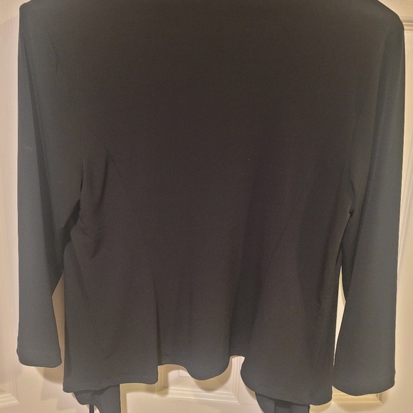 black stretchy cardigan CONNECTED size medium - Picture 5 of 7